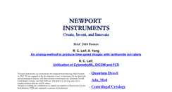 Desktop Screenshot of newportinstruments.com